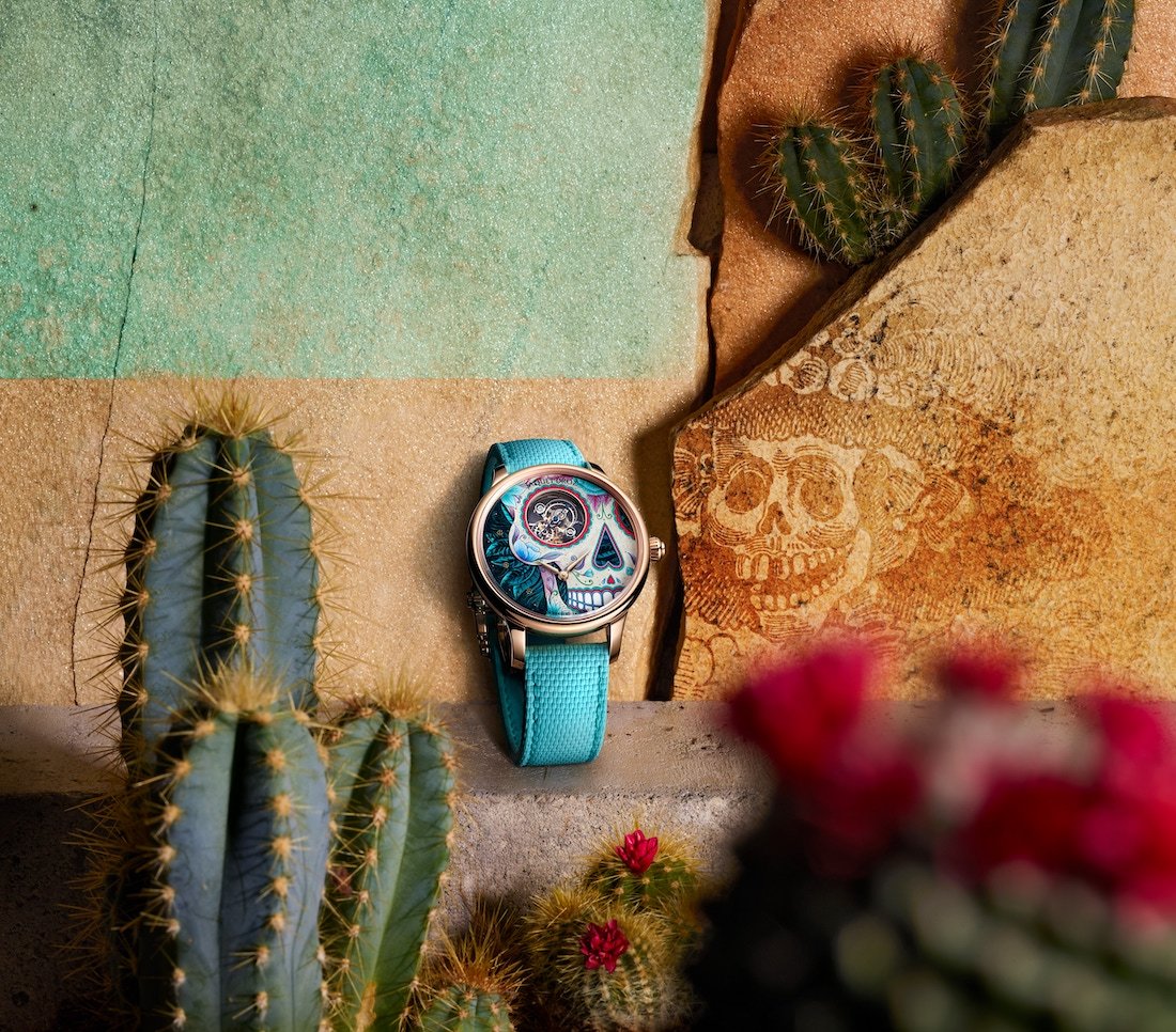 Introducing: Jaquet Droz Tourbillon Skelet Red Gold Catrina Skull